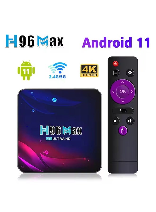 H96 Max V11 Smart TV BOX Android 11 4GB RAM Rockchip 3318 4K Google 3D Video BT4.0 4K Media Player Set Top Box - Image 3