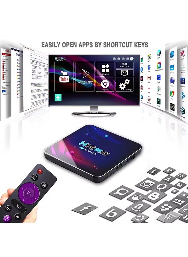 H96 Max V11 Smart TV BOX Android 11 4GB RAM Rockchip 3318 4K Google 3D Video BT4.0 4K Media Player Set Top Box - Image 5