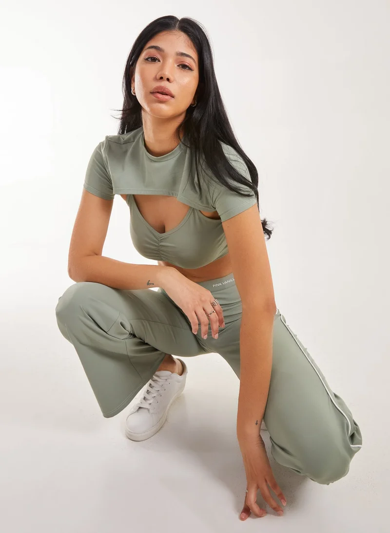 Pink Vanilla  2in1 Super Soft Active Top for Women | Best Price UAE