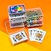 JINUPHION 8 Pcs Playing Card Case Small Clear Box Plastic Deck Box Card Deck Holder Game Card Storage Organizer 8 pcs Standard No Cards - Image 3