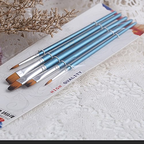 SK 5-Piece Decorating Brush Set Painting Brushes Fondant Sugar Craft Clay DIY Tools Set Pen Brush Kit - Image 5