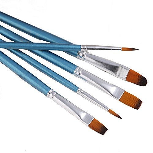 SK 5-Piece Decorating Brush Set Painting Brushes Fondant Sugar Craft Clay DIY Tools Set Pen Brush Kit - Image 2