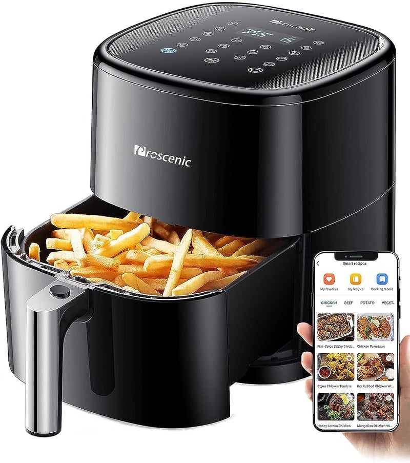 Proscenic T22 Air Fryer, Smart Air Fryer 5L with 13 Presets & Shake Reminder, LED Touch Screen, Compatible with APP & Alexa, 100+ Online Recipes, Low-Noise, Non-Stick Basket, 1500W - Image 1