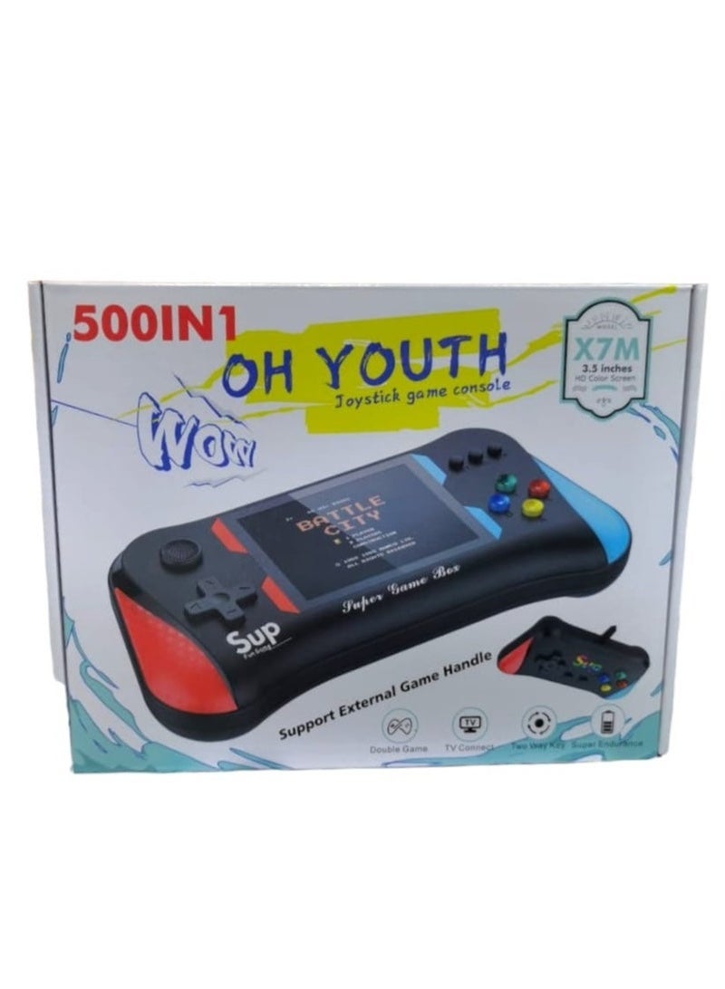 كيلا وحدة تحكم ألعاب فيديو محمولة 500 في 1، زوج مزدوج X7m - Image 3