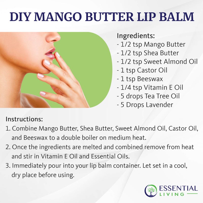 Essential Living: Unrefined Mango Butter - For Raw and Organic Lip Balms, Body Lotion, Body Butter, Body Scrub and Organic Soap Making - 16-oz. Jar - 100% Natural - Image 5