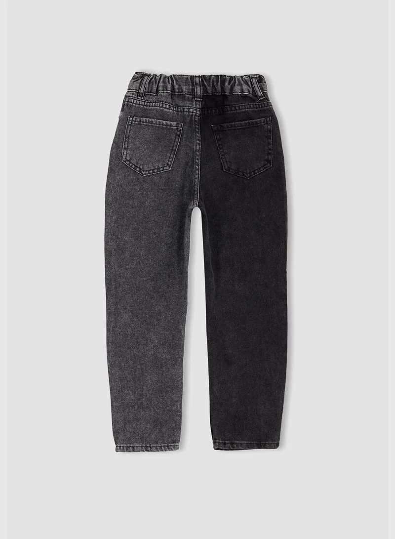 DeFacto Girl Mom Fit Denim Trousers