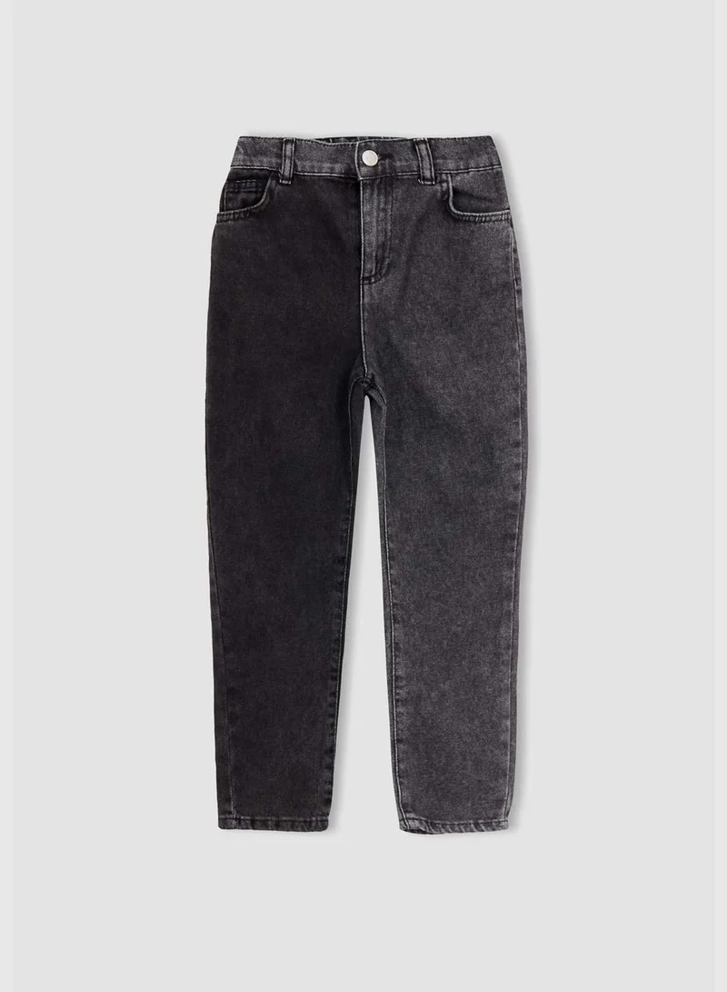 DeFacto Girl Mom Fit Denim Trousers