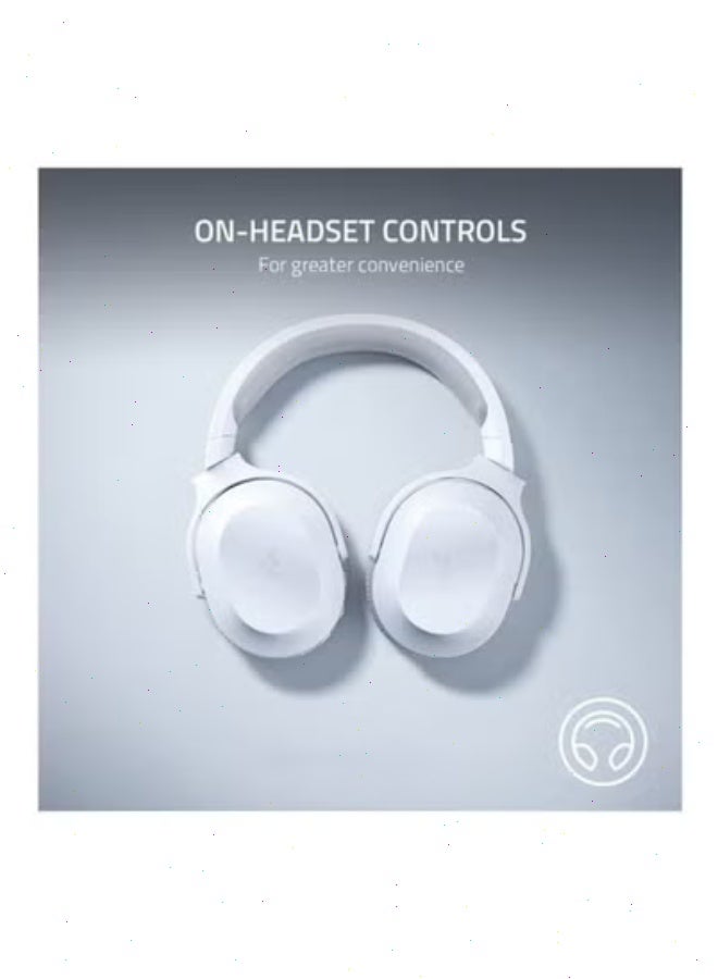 راديكس سماعة رأس لاسلكية متعددة المنصات للألعاب والهواتف المحمولة من رايزر باراكودا إكس، لون أبيض زئبقي RZ04-03800200-R3M1 - Image 5