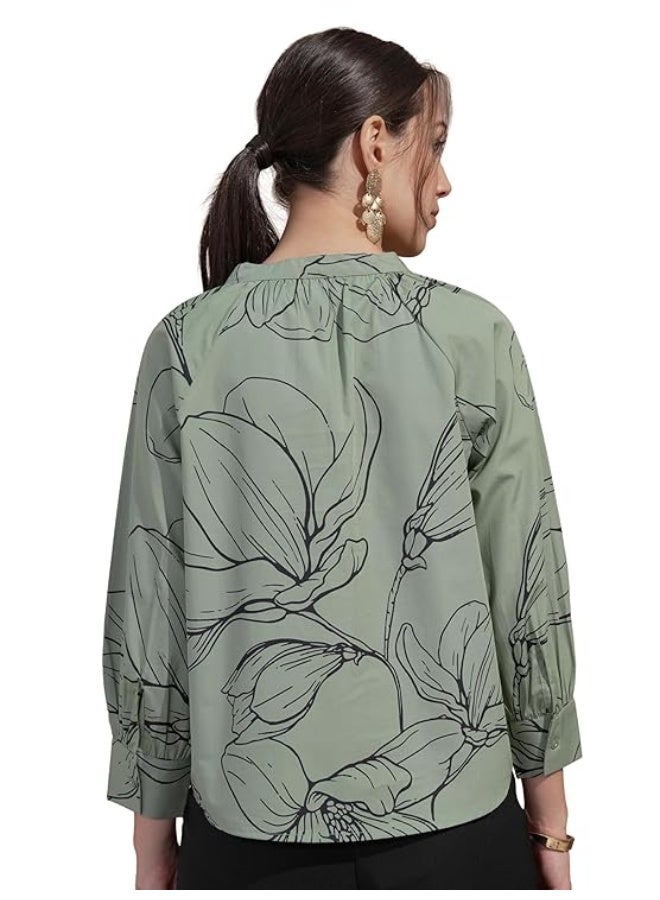 Vishudh Women's Ethnic tunic | Regular Fit | Fashionable DRESSES with Comfortable Fit GREEN(S) - Image 2