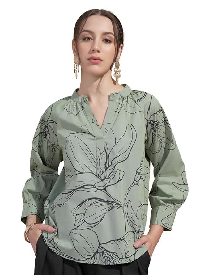 Vishudh Women's Ethnic tunic | Regular Fit | Fashionable DRESSES with Comfortable Fit GREEN(S) - Image 1