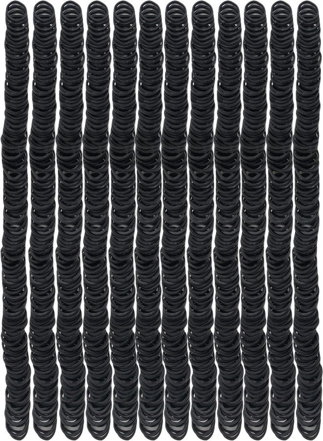 GITGRNTH Stretchable Rubber Hair Band, Hair Elastics Ties, No Crease Hair Band, Thin Headband, Ponytail Elastic Hair Holder Suitable for Women, Men, Girls and Boys (Dark Black Color, 888 pieces) - Image 3