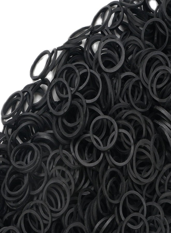 GITGRNTH Stretchable Rubber Hair Band, Hair Elastics Ties, No Crease Hair Band, Thin Headband, Ponytail Elastic Hair Holder Suitable for Women, Men, Girls and Boys (Dark Black Color, 888 pieces) - Image 5