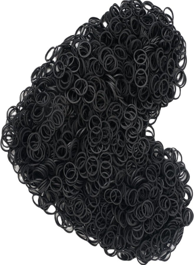 GITGRNTH Stretchable Rubber Hair Band, Hair Elastics Ties, No Crease Hair Band, Thin Headband, Ponytail Elastic Hair Holder Suitable for Women, Men, Girls and Boys (Dark Black Color, 888 pieces) - Image 4