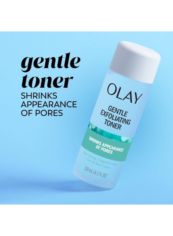 Olay تونر أولاي المقشر اللطيف، خالي من العطور، 4.1 أونصة سائلة، منظف وجه لعلاج المسام يفتح ويقلل من مظهر المسام - Image 2