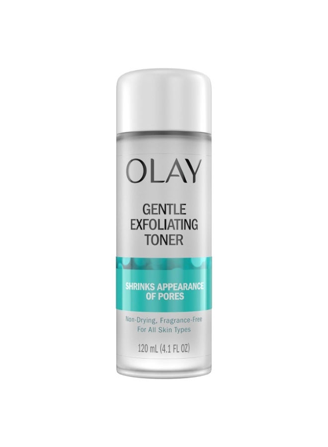 Olay تونر أولاي المقشر اللطيف، خالي من العطور، 4.1 أونصة سائلة، منظف وجه لعلاج المسام يفتح ويقلل من مظهر المسام - Image 1