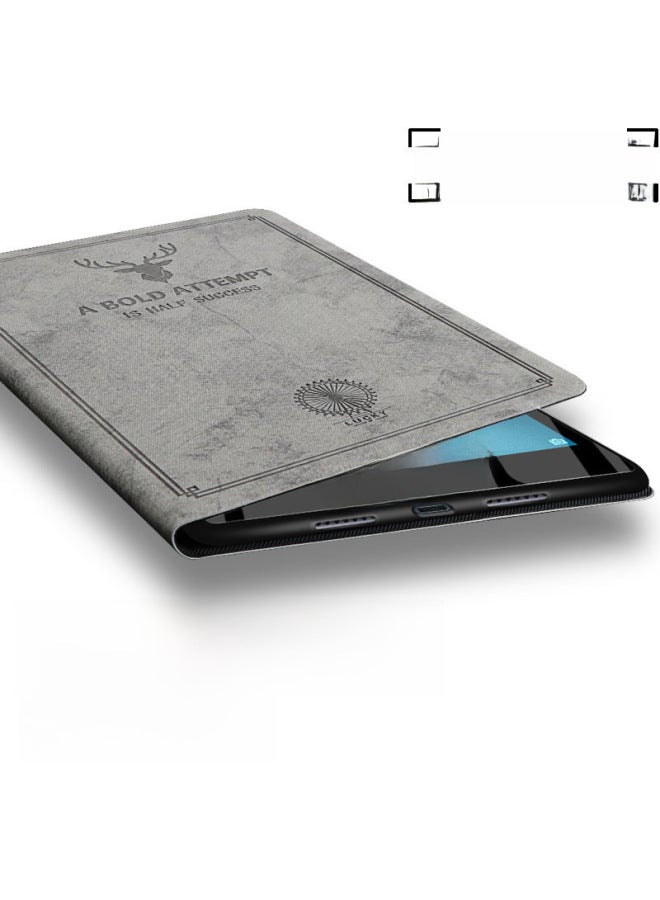 For The For Huawei Glory 5 Tablet 8 Computer M6 Protective Cover 5 Inch Tpu To Figure M38.4 Silicone Leather Case-Color:Brown Good Luck Dog Flat Leather Case-Applicable Model:For Huawei M5 8.4 Inch - Image 4