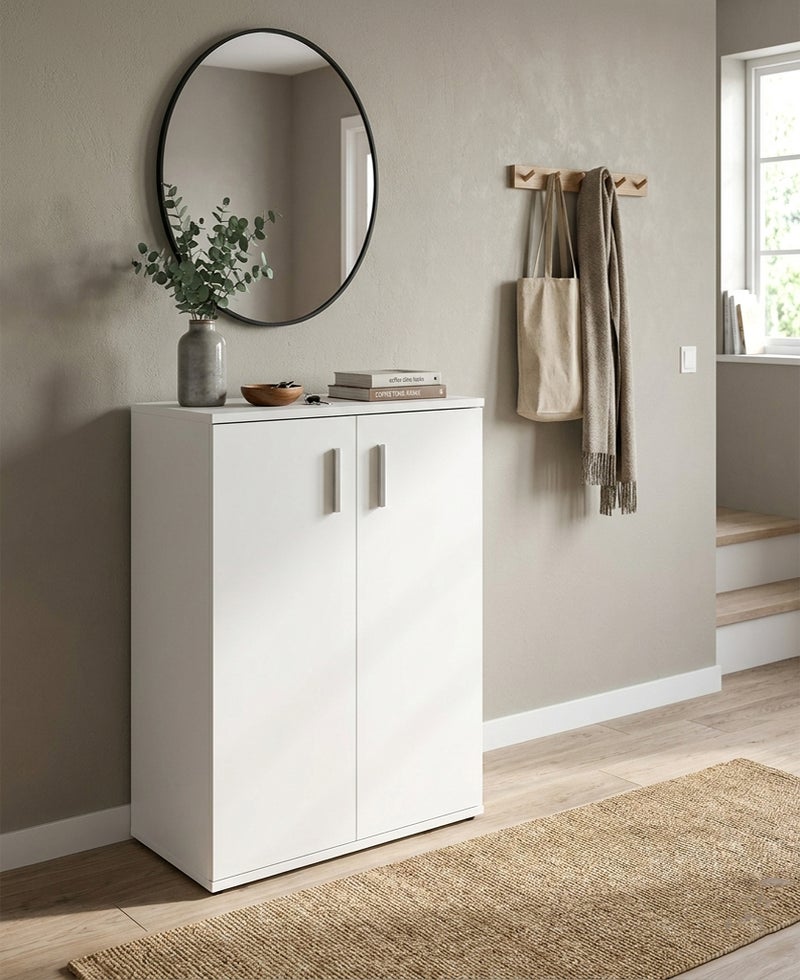 Furniture Store Modern MDF shoe rack - Height 80 cm - Width 61 cm - Depth 30 cm, from Furniture Store. - Image 1