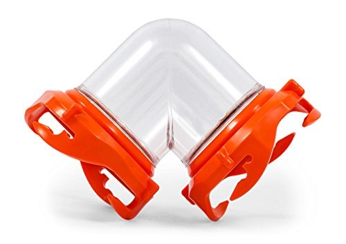 Camco Rhino 90-Degree RV Tote Tank Adapter - Features Clear Low-Profile 90-Degree Elbow & 4 Bayonet Prongs on Each End for Odor-Tight Locking Action - Crafted of Heavy-Duty Resin (39485) - Image 2