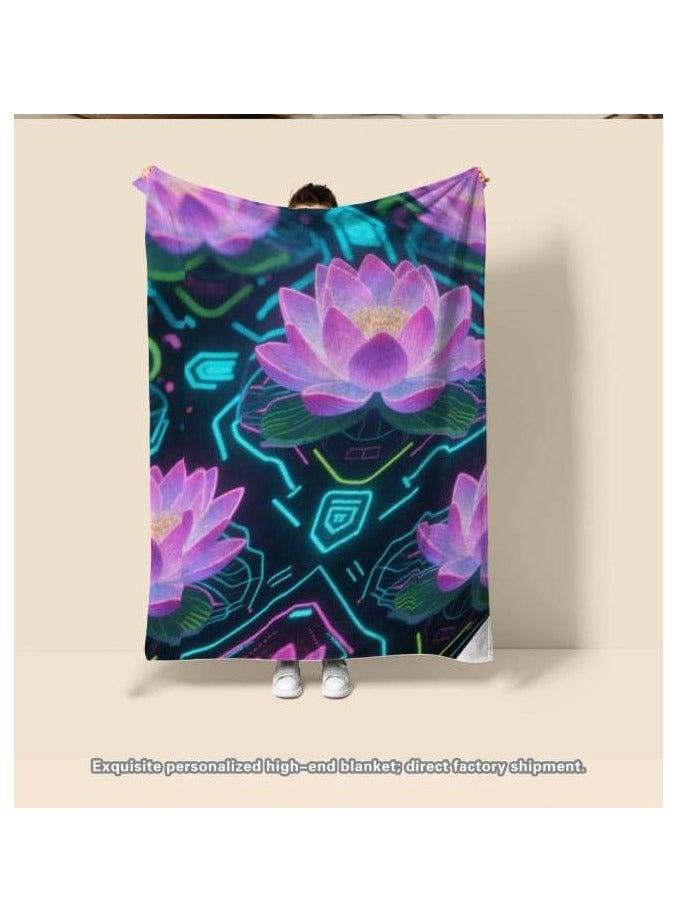 عام بطانية رقيقة من الفانيلا الكرتونية للأطفال أو الطلاب (دافئة ومريحة ومناسبة للنوم والألعاب) 100 سم * 150 سم - 1119 - Image 3