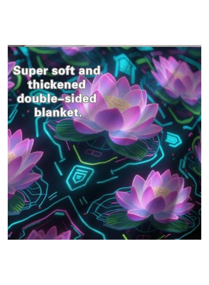 عام بطانية رقيقة من الفانيلا الكرتونية للأطفال أو الطلاب (دافئة ومريحة ومناسبة للنوم والألعاب) 100 سم * 150 سم - 1119 - Image 5