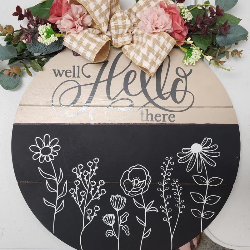 zosylley Large Flower Stencils for Crafts Wildflower Stencils Floral Stencil for Painting on Wood Wall Canvas Fabrics Furniture Card - Image 3