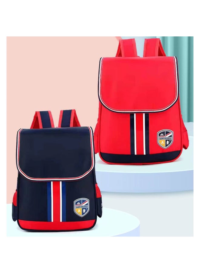 Kindergarten Schoolbag Printing Children's Regular Class British Style Burden Reduction Primary School Student Male And Female Backpack Printed Logo-Color:Large Cover Note Color  - Image 1