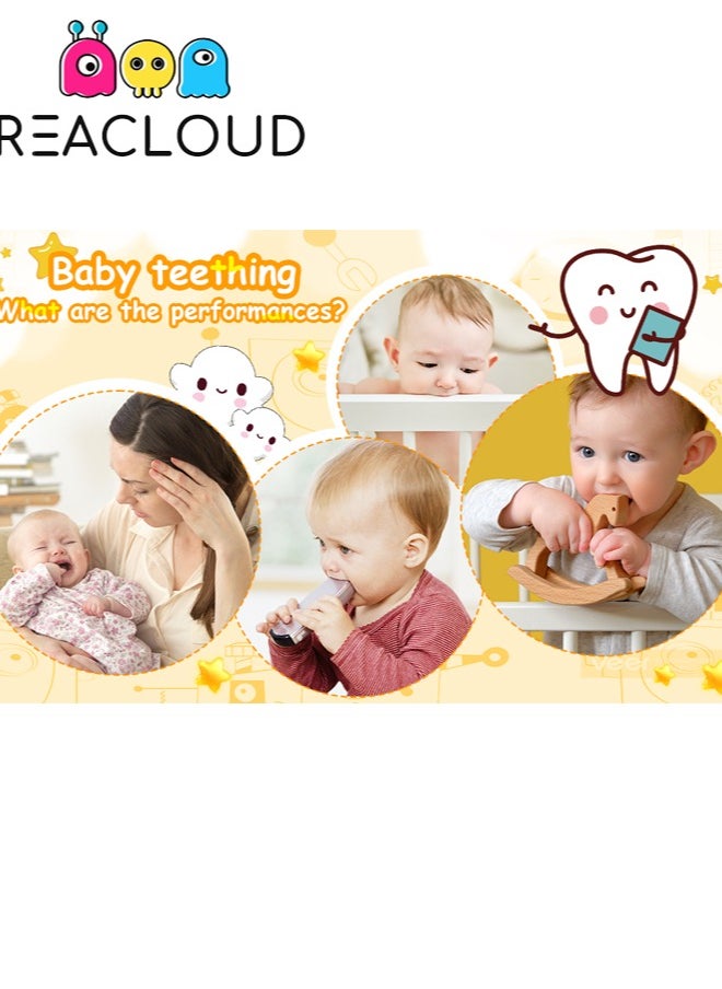 REACLOUD - Baby products new food grade silicone children's toys baby teething stick baby remote control teether - Image 1