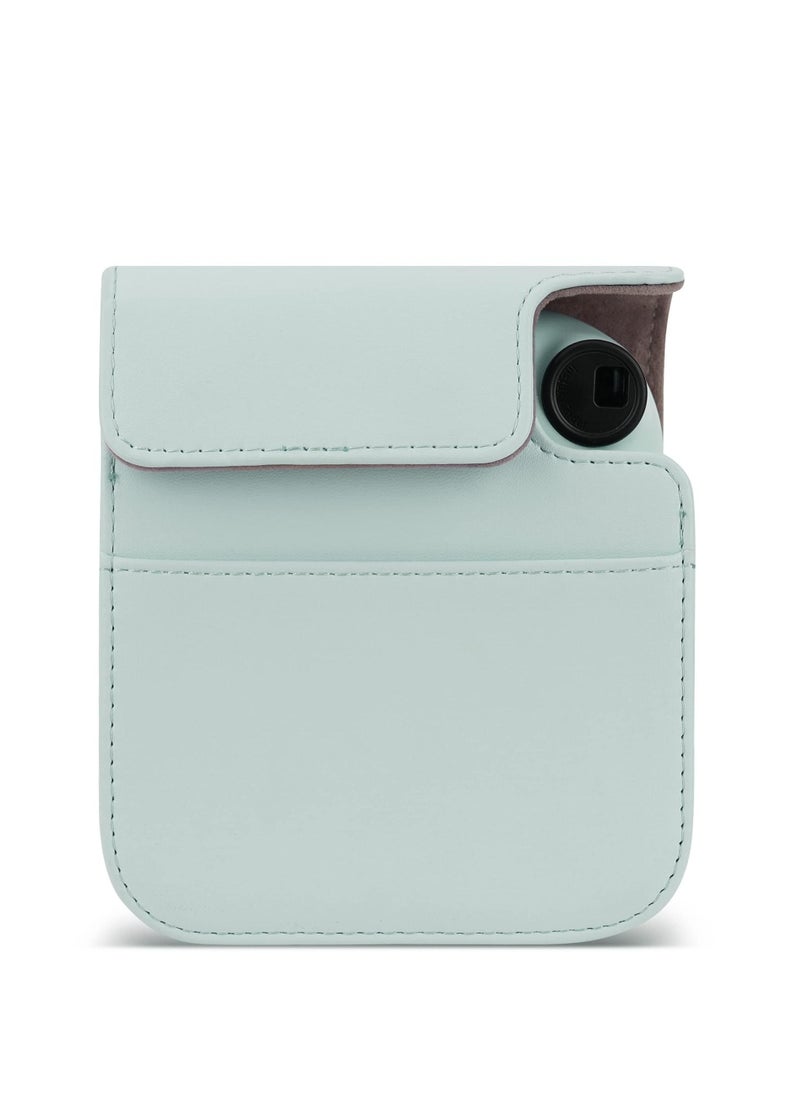 Generic PU Leather Camera Case Compatible with Instax Mini 12 Instant Camera with Adjustable Strap and Pocket Green Storage Bag  - Image 3