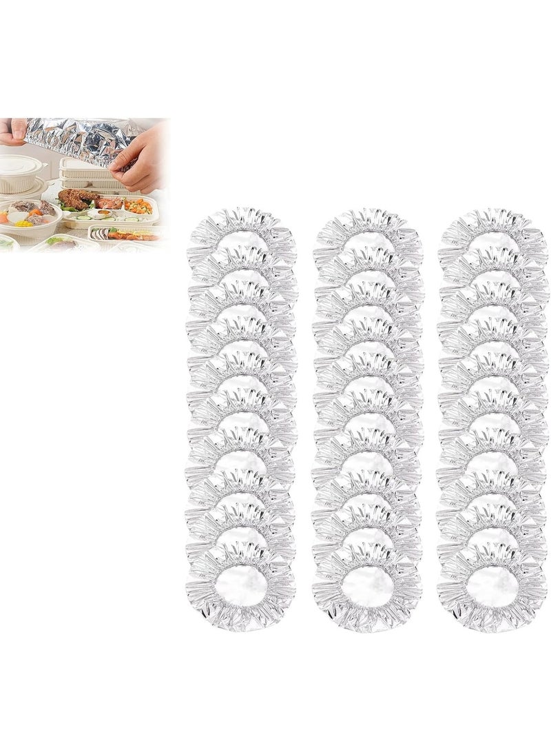 Meetion Repeatable Aluminum Foil Film Insulation Cover, Kitchen Fresh-Keeping Insulation Film, Table Food Insulation Cover, Fresh-Keeping Insulation Film For Food (50pcs) - Image 1