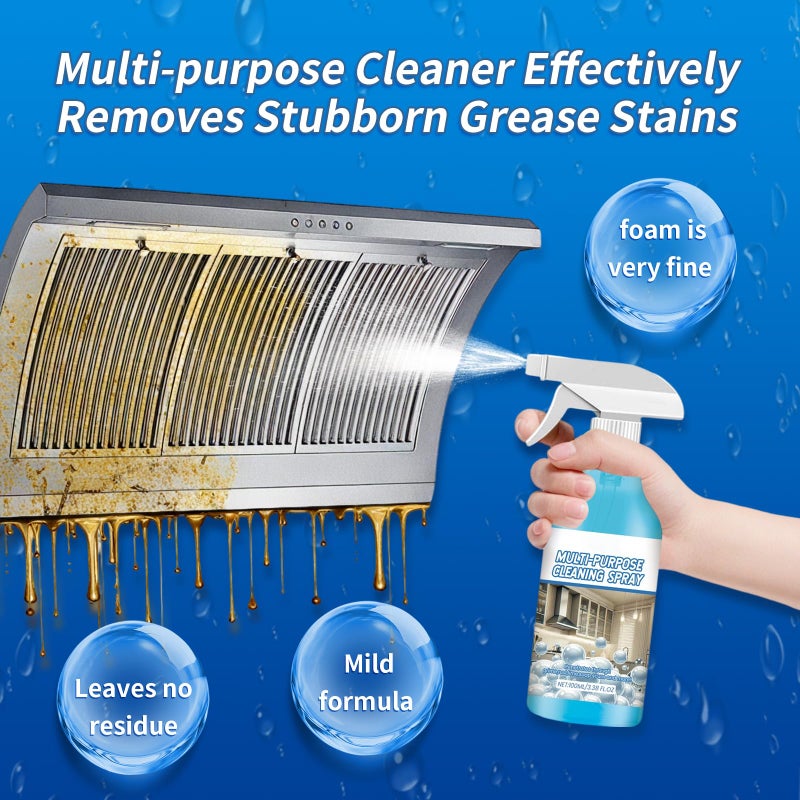 LSROUMEL Spray Splash Cleaner, 2026 New Multi Purpose Cleaning Spray, Upgraded Foam Sprays for Ovens, Powerful Degreaser Sprays for Kitchen, Convenient Handheld Cleaner for Home Family (2PCS) - Image 3