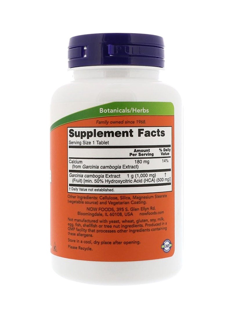 Now Foods Garcinia Dietary Supplements 1000mg  -120 Tablets - Image 2