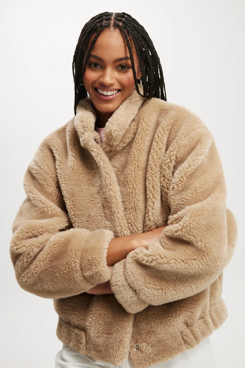 كوتون اون Teddy Bomber Jacket