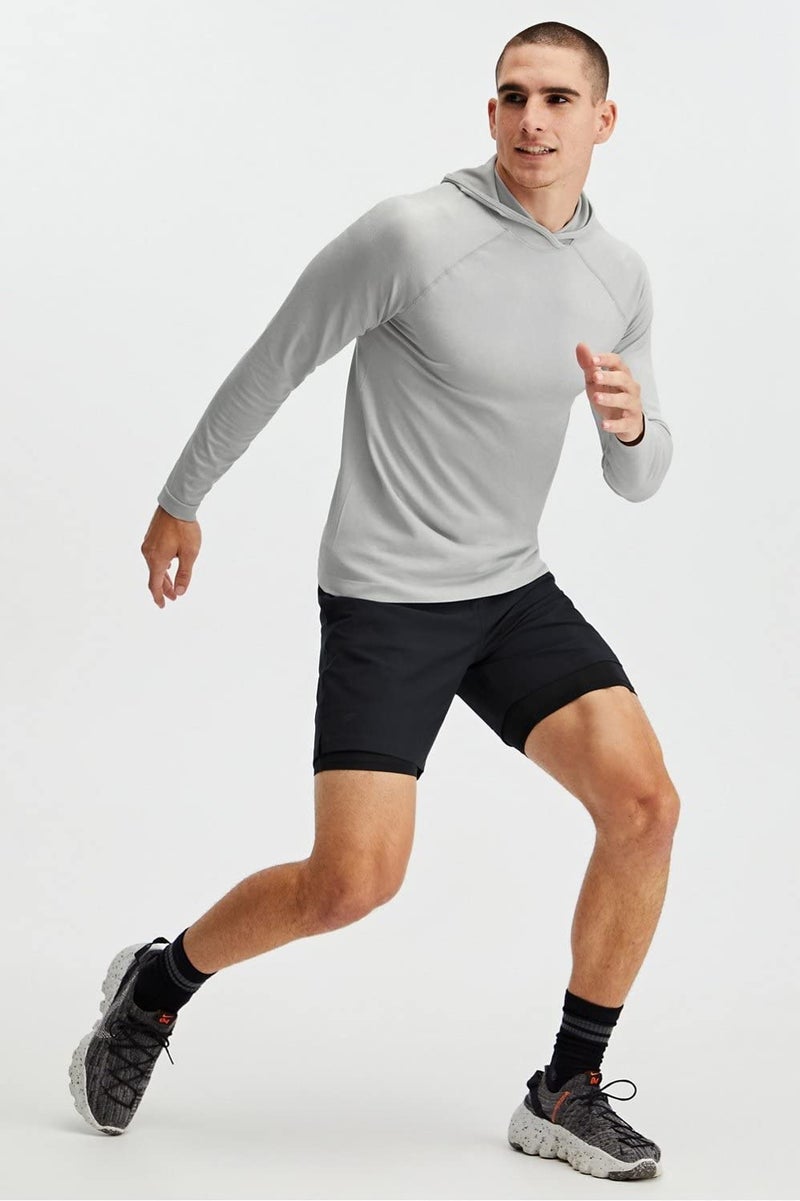 Fabletics Men's The Fundamental Short (Lined), Workout, Running, Training, Gym, Yoga, Ultra Lightweight, Athletic, 7" Inseam, M, Black - Image 3