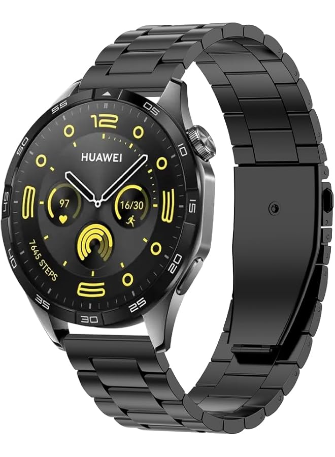 دادو سوار من الفولاذ المقاوم للصدأ مكون من 3 حبات متوافق مع ساعة هواوي جي تي 5 برو جي تي 5 جي تي 4 جي تي 3 جي تي 2 جي تي 3 برو جي تي 2 برو ساعة 3 4 46 مم 48 مم حزام معدني قابل للتعديل - Image 1