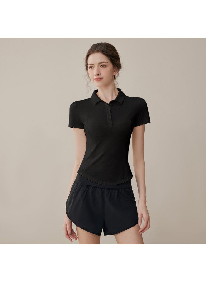 YouYou Women's Sports Top T-shirt High-end Casual Summer Slim-fit Fitness Tennis Energetic Breathable Short Sleeve - Image 2