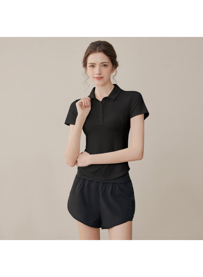 YouYou Women's Sports Top T-shirt High-end Casual Summer Slim-fit Fitness Tennis Energetic Breathable Short Sleeve - Image 4