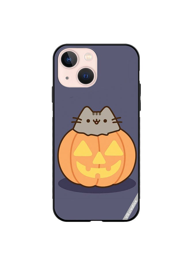 VR CREATIVE Protective Case Cover For Apple iPhone 14 Plus Halloween Pumpkin Design Multicolour - Image 1