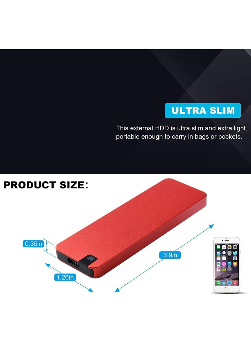 AROAQ - 4TB Portable SSD External Hard Drives Solid State External Drives Computer Backup Drive USB 3.1 to Type C Support Data Storage Transfer for Windows XP PC Laptop and Mac - Image 1