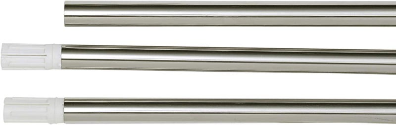 U Shape Adjustable Steel Shower Curtain Rod - Silver - Image 2