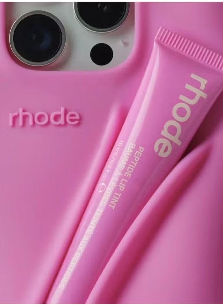 rhode Peptide Lip Tint (SHORTCAKE) + Summer Lip Case Case for iPhone 14 Pro (SHORTCAKE) - Limited Edition - Image 4