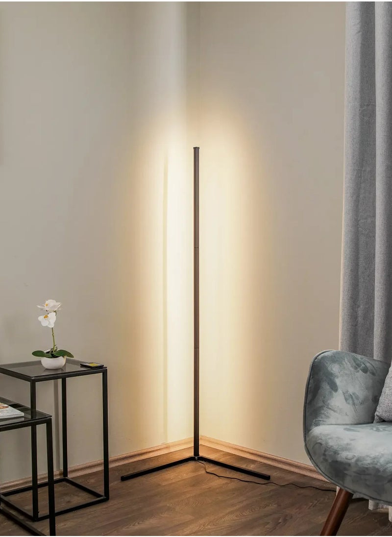 ار جي بي مصباح أرضي LED ذكي RGB قابل للتعتيم مع مزامنة الموسيقى وتغيير لون التطبيق والتحكم عن بعد 118 سم قابس المملكة المتحدة 20 وات  - Image 1