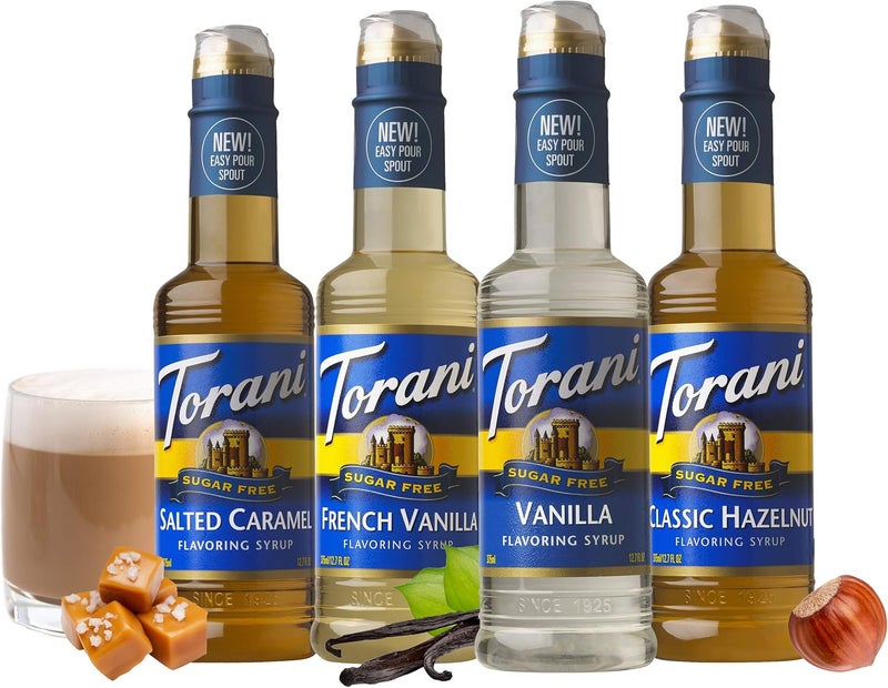 Torani Sugar Free Syrup Coffeehouse Variety Pack - 12.7 Ounce Bottles (Pack of 4) - Image 3