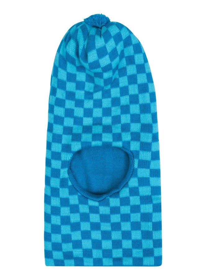 Queen Style Woolen Kids Monkey Caps for Boys and Girls (Fit for Age 1-3 Years- Pack of 2) (Pink & Sky Blue) - Image 5