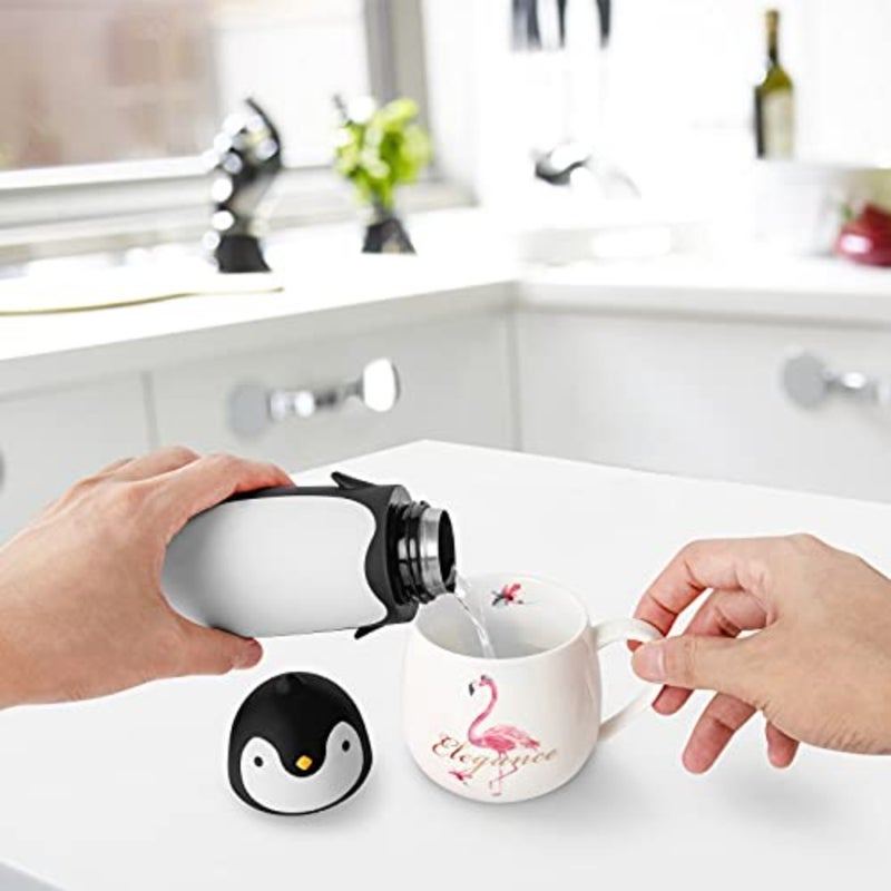 Penguin Stainless Steel Vacuum Insulated Tumblers Travel Mug Tea Water Bottle Coffee Thermal Flask - Image 3