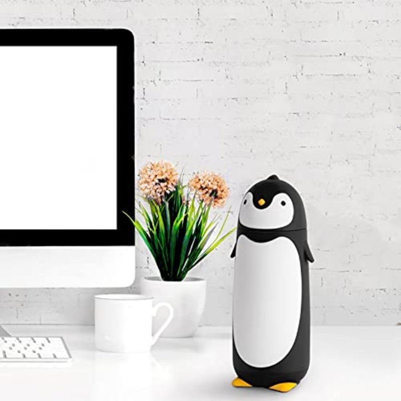 Penguin Stainless Steel Vacuum Insulated Tumblers Travel Mug Tea Water Bottle Coffee Thermal Flask - Image 2