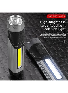 Generic Multi-function Flashlight Strong Light Auto Repair Work Light Strong Magnetic Outdoor Lighting Side Light Long Endurance Flashlight-Colour:911 Aluminum Head  - Image 4