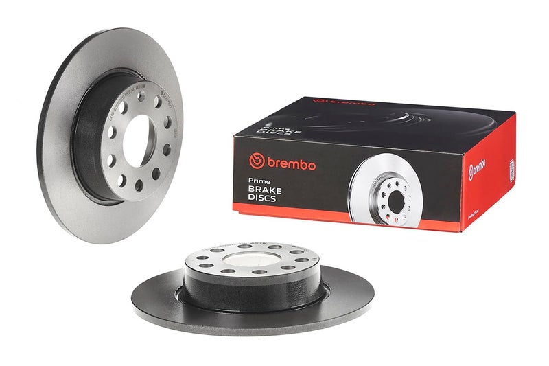Brembo 08B41311 UV Coated solid Rear Brake Rotor AUDIAUDI FAWCUPRAJETTASEATSKODASKODA SVWVWVW FAWVW SVW OE 1K0615601AA