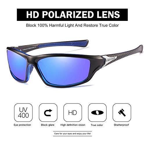 FAGUMA Sports Polarized Sunglasses For Men Cycling Driving Fishing UV400 Protection - Image 3