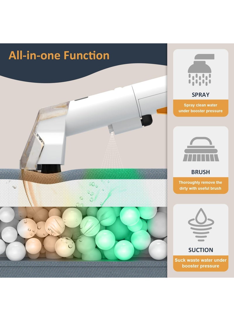 Jumix Handheld Corded Spot Wet and Dry Dirty Fabric Carpet Sofa Cleaning Portable Carpet Cleaner Wet and Dry Vacuum Cleaning Home Appliances Portable Sofa Carpet Cleaner