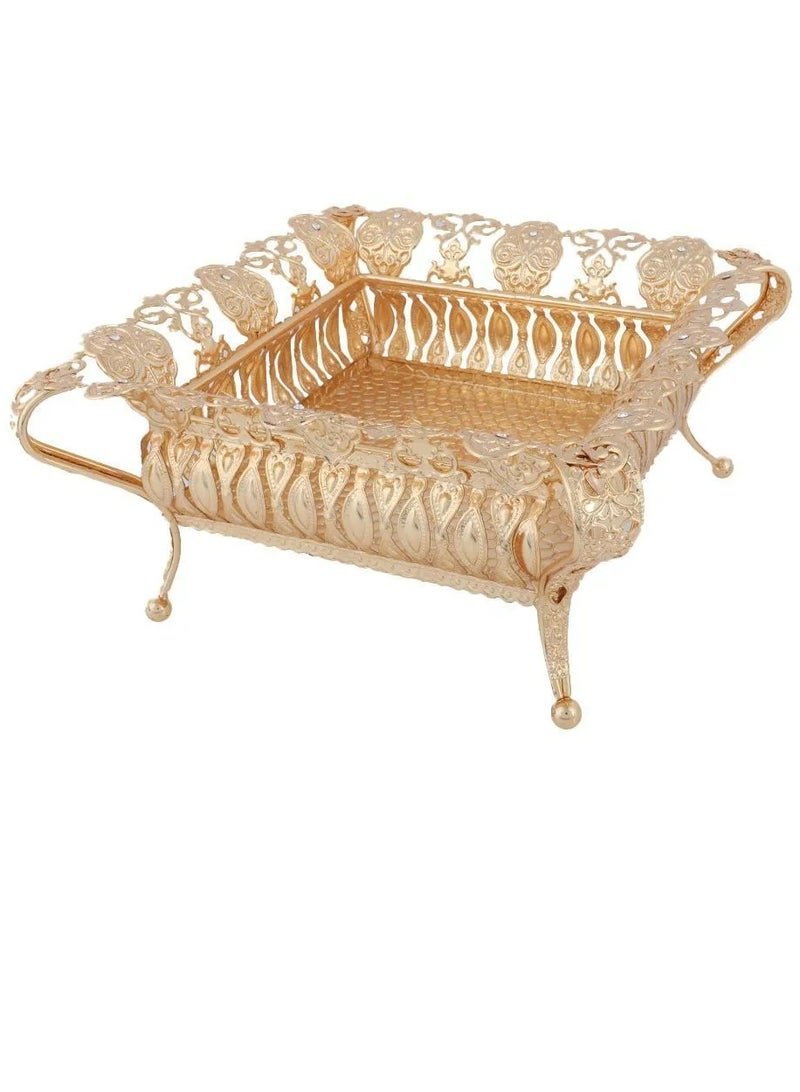 Abraj Crafted Tray (Gold) - Image 3